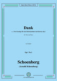 Schoenberg-Dank,Op.1 No.1