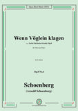 Schoenberg-Wenn Vöglein klagen,Op.8 No.6