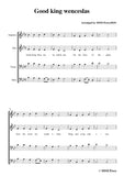 Nameless-Christmas Carol,Good king wenceslas,in B flat Major,for 4 Voice