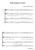 Nameless-Christmas Carol,While shepherds watch'd,in D Major,for 4 Voice