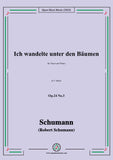 Schumann-Ich wandelte unter den Bäumen,Op.24 No.3