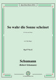 Schumann-So wahr die Sonne scheinet,Op.37 No.12,for Voice and Piano