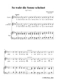 Schumann-So wahr die Sonne scheinet,Op.37 No.12,for Voice and Piano