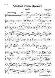 Seitz-Student Concerto No.5,Op.22,in D Major,for Violin and Piano