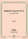 Seitz-Student Concerto No.2,Op.13,in G Major,for Violin and Piano