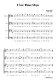 Stainer-I Saw Three Ships,for A Cappella