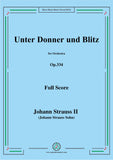 Johann Strauss II-Unter Donner und Blitz,Op.324,for Orchestra