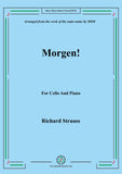 Richard Strauss-Morgen!,for Cello and Piano