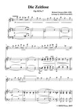Richard Strauss-Die Zeitlose, for Violin and Piano