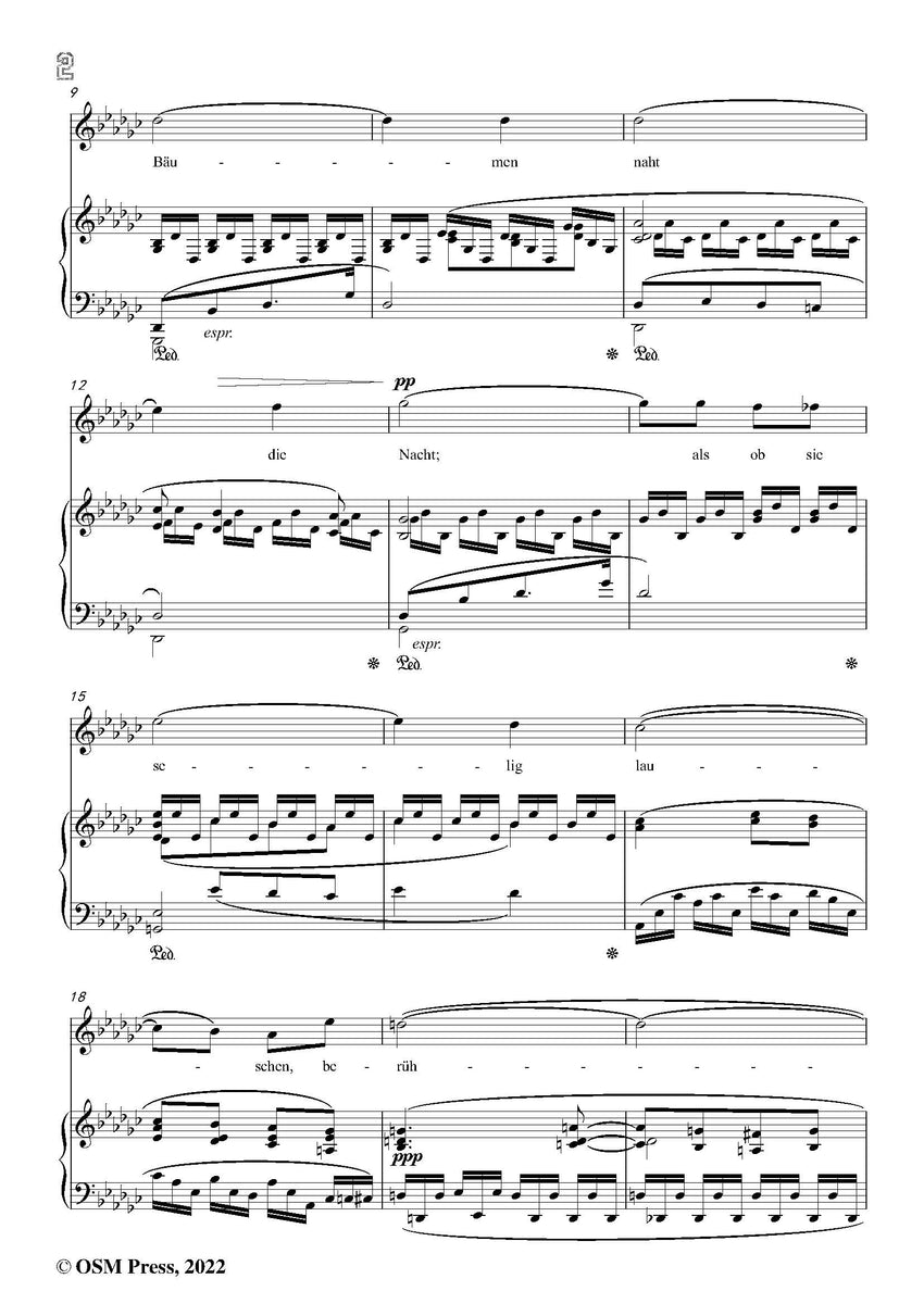 Richard Strauss Waldseligkeit Open Sheet Music