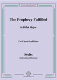 Stults-The Story of Christmas,No.4,The Prophecy Fulfilled,The Song...,for Choral and Piano