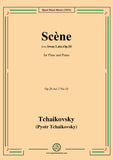 Tchaikovsky-Scène,Moderato,Op.20 Act 2 No.10,for Flute and Piano