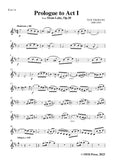Tchaikovsky-Prologue to Act I,for Violin and Piano