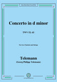 Telemann-Concerto in d minor,TWV 52-d1,for 2 Clarinets and Strings