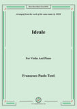 Tosti-Ideale, for Violin and Piano