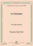 Tosti-La Serenata, for Violin and Piano