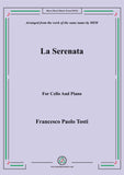 Tosti-La Serenata, for Cello and Piano