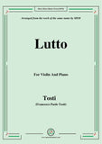 Tosti-Lutto, for Violin and Piano