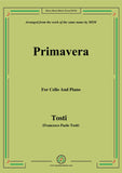 Tosti-Primavera, for Cello and Piano