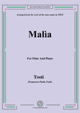 Tosti-Malìa,for Flute and Piano