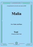Tosti-Malìa,for Violin and Piano