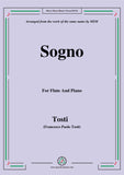 Tosti-Sogno, for Flute and Piano