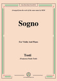 Tosti-Sogno, for Violin and Piano