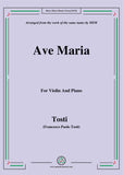 Tosti-Ave Maria, for Violin and Piano