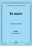 Tosti-In Mare, for Violin and Piano