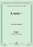 Tosti-A sera, for Cello and Piano