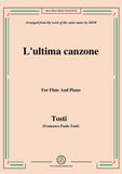 Tosti-L'ultima canzone, for Flute and Piano