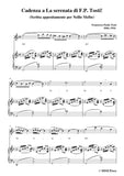 Tosti-Cadenza a La serenata(Scritta appositamente per Nellie Melbe)
