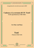 Tosti-Cadenza a La serenata(Scritta appositamente per Nellie Melbe), for Flute and Piano