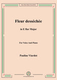 Viardot-Fleur desséchée,for Voice and Piano