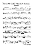 Wagner-In das Album der Fürstin Metternich(Romanze),WWV 94
