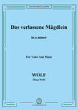 Wolf-Das verlassene Mägdlein
