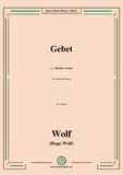 Wolf-Gebet,in E Major,IHW 22 No.28
