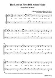 Gilbert-Christmas Carol,The Lord at First Did Adam Make,for Chorus