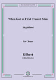Gilbert-Christmas Carol,When God at First Created Man,for Chorus