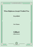 Gilbert-Christmas Carol,When Righteous Joseph Wedded Was,for Chorus
