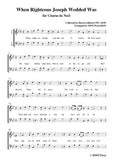 Gilbert-Christmas Carol,When Righteous Joseph Wedded Was,for Chorus