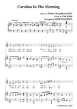 Walter Donaldson-Carolina In The Morning,for Voice and Piano