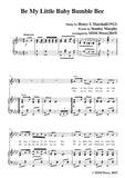 Henry I. Marshall-Be My Little Baby Bumble Bee,for Voice&Pno