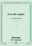 Pietro Mascagni-Il cavallo scalpita,in e minor,for Voice and Piano