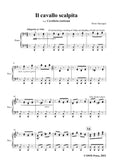 Pietro Mascagni-Il cavallo scalpita,in e minor,for Voice and Piano