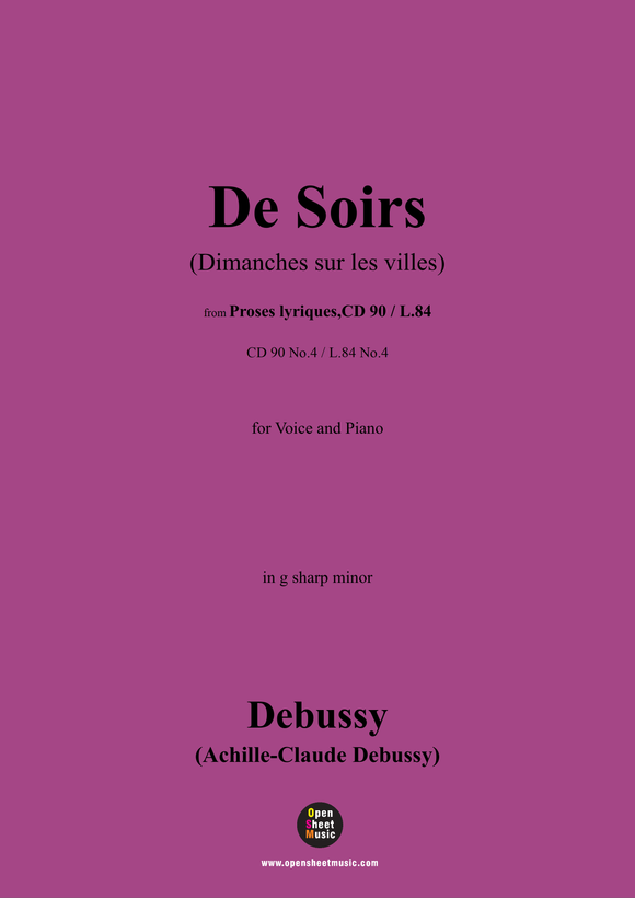 Debussy-De Soirs