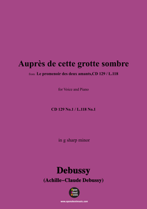 Debussy-Auprès de cette grotte sombre