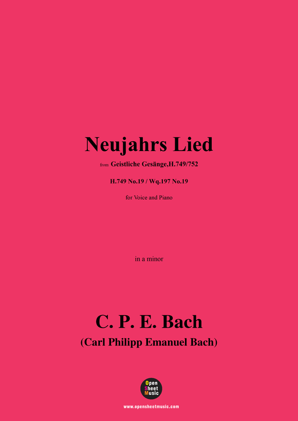 C. P. E. Bach-Neujahrs Lied