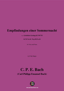 C. P. E. Bach-Empfindungen einer Sommernacht