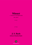 J. S. Bach-Minuet,in G Major,BWV Anh.114